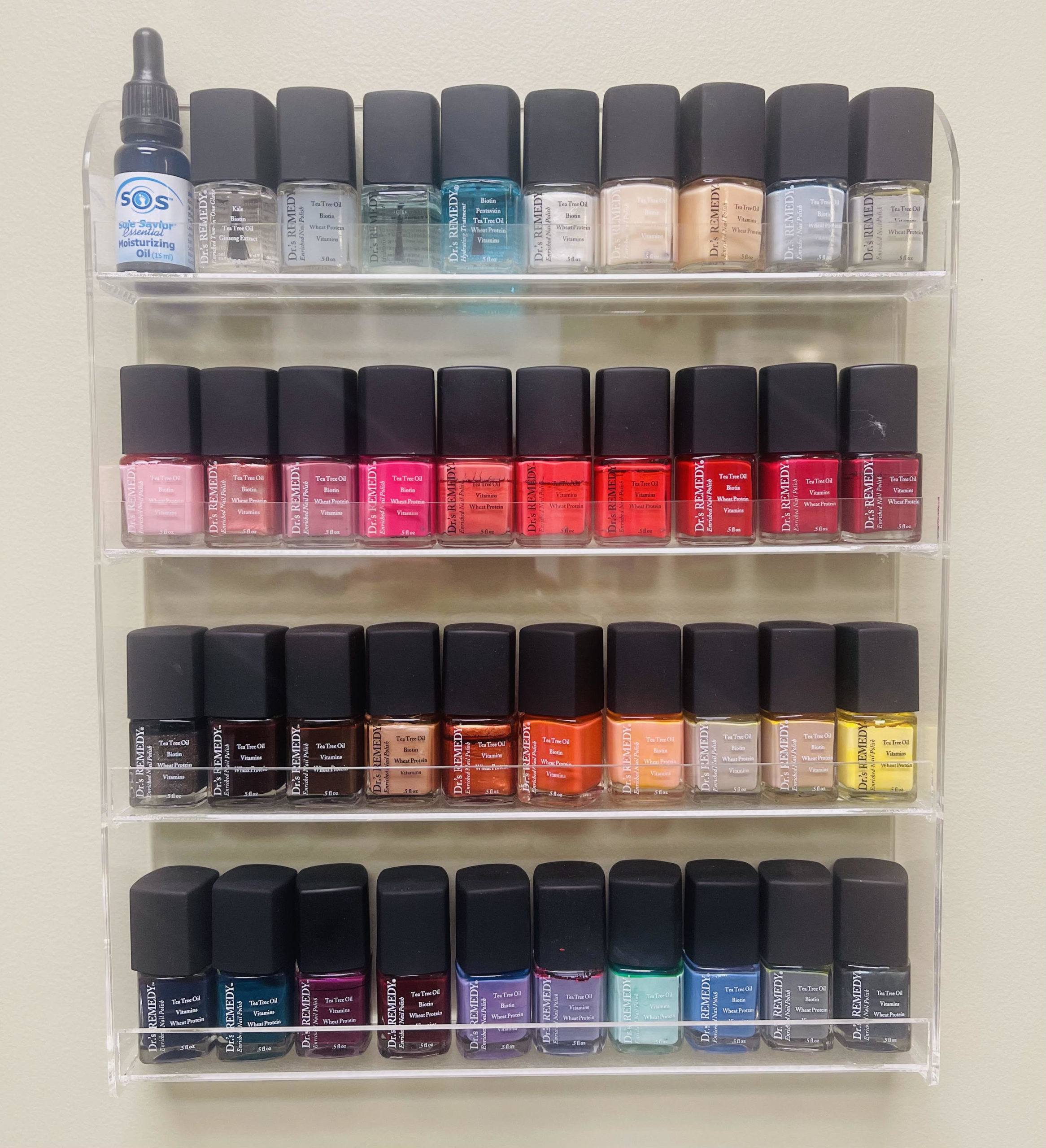 We offer a variety of colors for nail polish